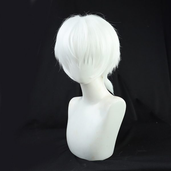 Anime To Your Eternity Fushi Cosplay Wig Short White Ponytail Wig Heat Resistant Synthetic Wigs 2 - To Your Eternity Merch