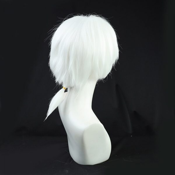 Anime To Your Eternity Fushi Cosplay Wig Short White Ponytail Wig Heat Resistant Synthetic Wigs 3 - To Your Eternity Merch