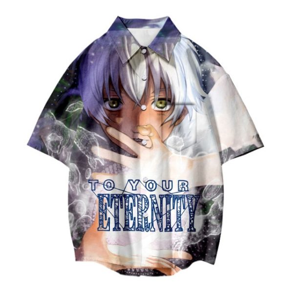 Japanese Hot Anime To Your Eternity Cosplay Tops 3D Printing Fashion Tees Casual Short Sleeves T 1.jpg 640x640 1 - To Your Eternity Merch