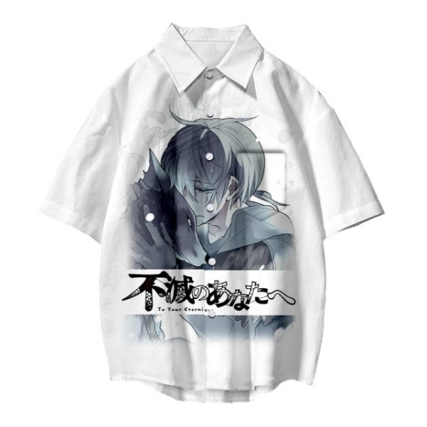 Japanese Hot Anime To Your Eternity Cosplay Tops 3D Printing Fashion Tees Casual Short Sleeves - To Your Eternity Merch