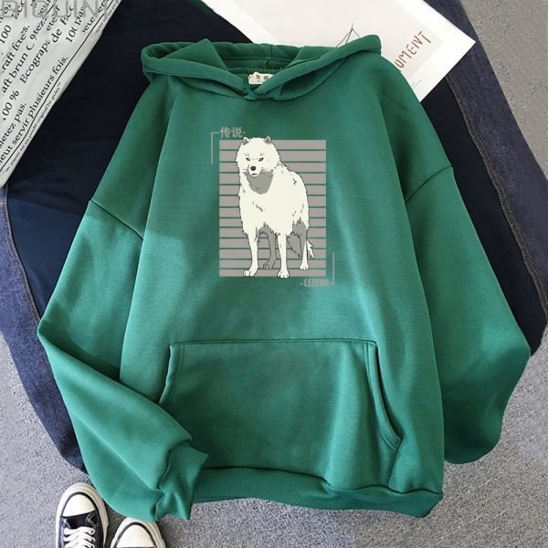 Oversized Hoodie Women Men Cartoon Dog To Your Eternity Print Cool Kawai Pullover Spring Casual Harajuku 1 - To Your Eternity Merch