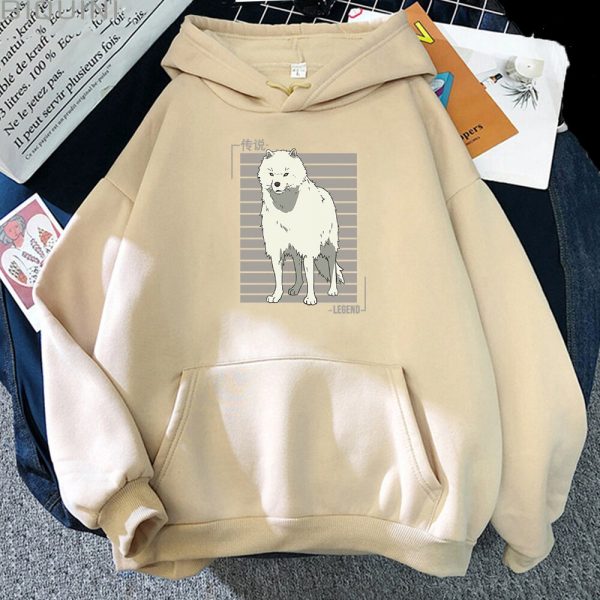 Oversized Hoodie Women Men Cartoon Dog To Your Eternity Print Cool Kawai Pullover Spring Casual Harajuku 3 - To Your Eternity Merch